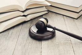 court hammer and books judgment and law concept